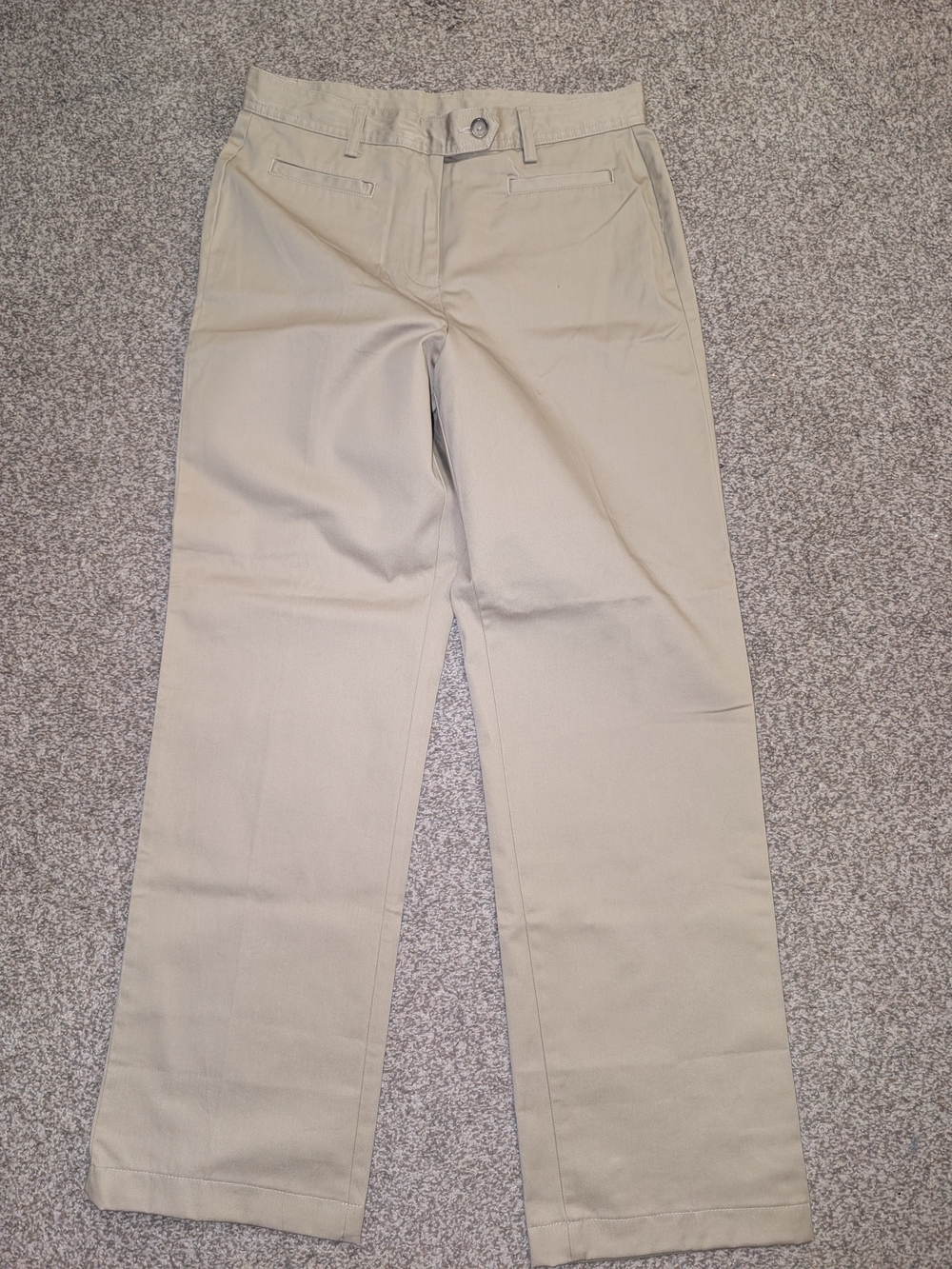 Lands End Women's khaki Like New 10 Midrise Dress Pants